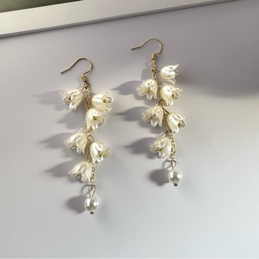 Flower Dangle Drop Earrings for Women
